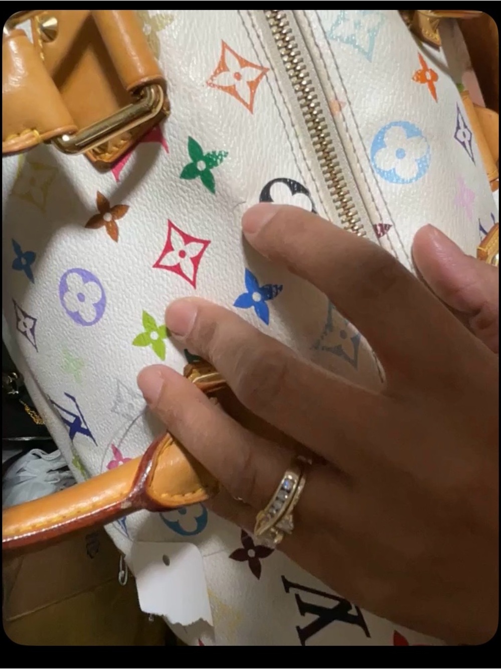 Louis Vuitton White Multicolor Monogram Canvas Speedy - Picture 17 of 17